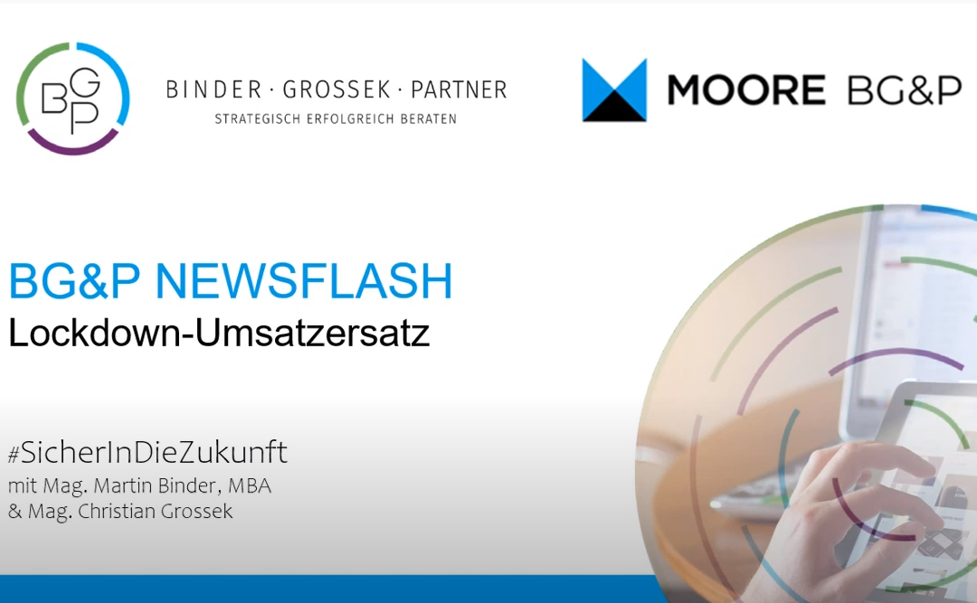 BG&P Newsflash: Lockdown-Umsatzersatz