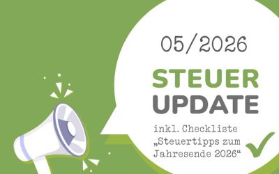 Steuer-Update 05/2026: Checkliste zum Jahresende 2026